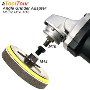 앵글 그라인더 어댑터 M10 M14 M16 나사 부착 그라인드 스핀들 아버 변환 암-수 커넥터로드 전동 공구 부품