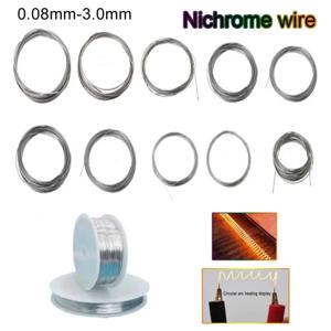 직경 0.08mm-3.0mm 고온 와이어 니크롬 내열성 와이어 범용 지원 와이어 공예 와이어 (길이 1-50 미터)