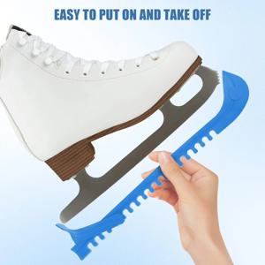 범용 아이스 스케이팅 신발 블레이드, 아이스 스케이트 하키 스케이트, 조정 가능한 보호 휴대용 스케이트 블레이드 액세서리, 2 개