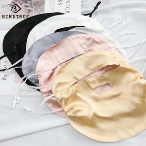 Birdtree 19MM 100% 실크 선스크린 페이스 마스크, 여성 Sull Face Sleep, 통기성 여름 UV 방지 야외 사이클링 A43868QM