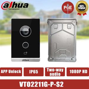 Dahua VTO2211G-P-S2 POE 비디오 인터콤 IP 빌라 초인종 양방향 오디오 도어 폰 P2P 내장 마이크 IC 카드 APP 잠금 해제