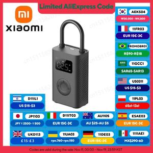 ​ XIAOMI MIJIA 100% 오리지널 휴대용 공기 압축기 2,150psi, 전체 시 프리셋 압력 정지, 공기 펌프, 6 모드, 경량 전기