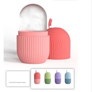 페이셜 뷰티 아이스 그리드, 실리콘 롤러 몰드, 아이스 볼 트레이 및 아이스 큐브가 하나로 통합되어 피부를 리프팅하고 여드름 홍조를 진정시킵니다.