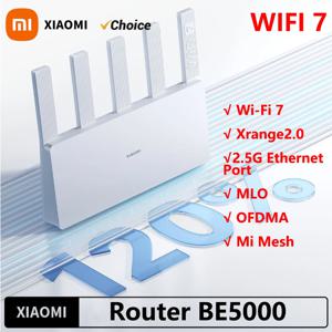 신형 샤오미 라우터 BE5000 WiFi 7 5011Mbps 2.5GHz 네트워크 포트 512MB 메모리 듀얼 광대역 액세스 네트워크 보안 보호 -CN