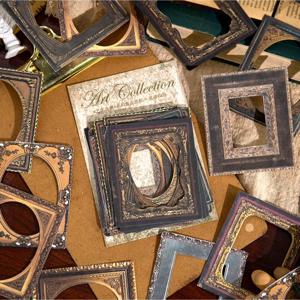 30pcs DIY 스크랩북 크리 에이 티브 편지지 빈티지 프레임 장식 종이 쓰레기 일기 콜라주 재료 크리 에이 티브 편지지