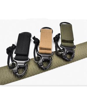 야외 몰리 부착 벨트 클립 EDC 웨빙 배낭 스트랩 걸쇠 Quickdraw Carabiner 캠핑 물병 걸이 홀더 후크