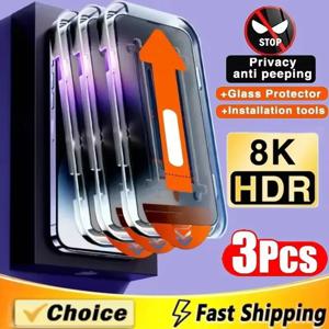 아이폰 13 11 12 14 15 16 프로 맥스 XS X XR 17 15 플러스 글래스용 발수 코팅 먼지 없는 설치 프라이버시 스크린 보호필름