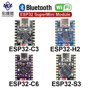 싱글 코어 슈퍼 미니 ESP32-S3 ESP32-C3 ESP32-H2 ESP32-C6 개발 보드 모듈, 슈퍼 미니 WiFi BT 블루투스 모듈