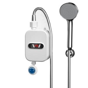 3500W 전기 미니 인스턴트 온수기 욕실 수도꼭지 탭 난방 3 초 인스턴트 온수기 샤워 헤드 세트