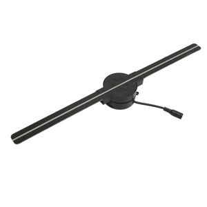 3D 홀로그램 팬 16.5인치 2000x224 WiFi 3D 프로젝터(비즈니스 매장 광고용 224개 LED 조명 비드 포함)