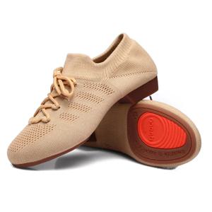 여성과 소녀를 위한 부드러운 메쉬 로우 힐 신발, 볼룸 테니스, 라틴 트레이닝, 발레, 재즈, 교사, 댄스