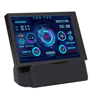 새로운 3.5 인치 IPS Type-C 보조 화면 컴퓨터 CPU GPU RAM HDD 모니터 USB Type-C 디스플레이 자유롭게 AIDA64 + Type-C Dock