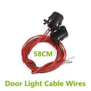 2PCS 전면 후면 자동차 도어 라이트 케이블 와이어 커넥터 하네스 플러그 폭스 바겐 폭스 바겐 골프 5 6 7 제타 MK5 MK6 MK7 T-ROC Tiguan 1