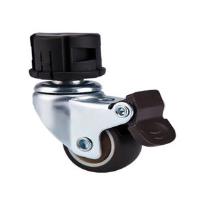 휴대용 쇼핑 카트 바퀴 다기능 TPR 내마모성 바퀴 금속 프레임 미끄럼 방지 조향 가능 브레이크 포함