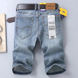 2025 뉴 여름 브랜드 스트레치 얇은 버뮤다 Masculina 코튼 데님 청바지 남성 무릎 길이 소프트 Ropa Hombre 반바지