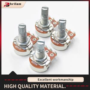 미니 기타 포텐셔미터 오디오 볼륨 조절기 긴 축 전기 기타 베이스 기타 교체용 (긴 축 18