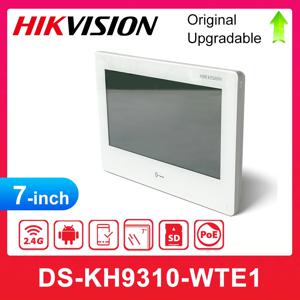 Hikvision DS-KH9310-WTE1(B) 비디오 인터콤 네트워크 실내 스테이션 7인치 다채로운 터치 스크린 내장 안드로이드 시스템