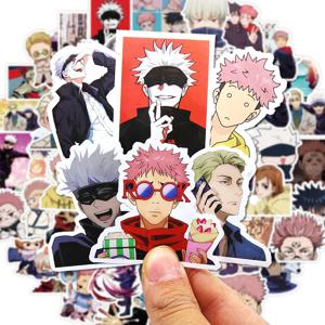 30/60/180pcs 만화 Jujutsu Kaisen 스티커 귀여운 데칼 장난감 편지지 기타 전화 자전거 노트북 수하물 자동차 낙서 어린이
