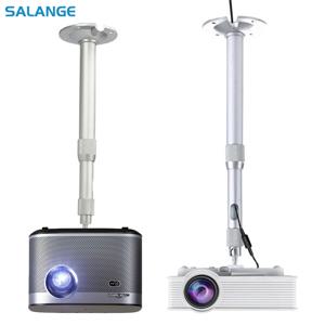Salange 프로젝터 스탠드 XGIMI JMGO DLP 미니 비머 YG300 J15 LED Projetor 용 범용 프로젝터 천장 브래킷 벽 마운트