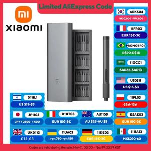 XIAOMI MIJIA 전기 정밀 드라이버, 24개의 S2 강철 비트, 2개의 토크 설정, 충전당 400개 이상의 나사 ​ ,스마트 홈 수리용