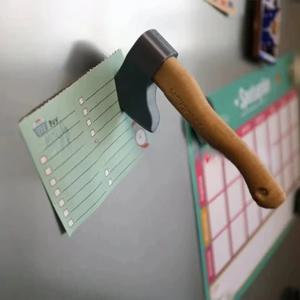 미니 재미 있은 칼 자기 냉장고 스티커 3D 재미 있은 도끼 냉장고 자석 홈 장식 홈 액세서리 철 표면에 대 한 냉장고