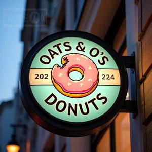 맞춤형 원형 LED 라이트 박스 (야외 사업용 방수 아크릴 양면 방풍 조명 간판)