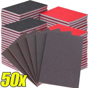50-5PCS 스폰지 샌딩 블록 180-2500 그릿 연마 블록 연마 패드 습식 및 건식 연삭 스폰지 샌드 블록 연마 도구