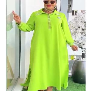 플러스 사이즈 아프리카 파티 드레스 여성용 2025 신상 여름 패션 쉬폰 이브닝 가운 우아한 터키 무슬림 맥시 롱 드레스