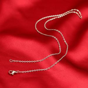 도매 5 개/몫 925 스털링 실버 체인 목걸이, 패션 남자/여자 DIY 쥬얼리 롤로 체인 1mm 목걸이 16 18 20 22 24