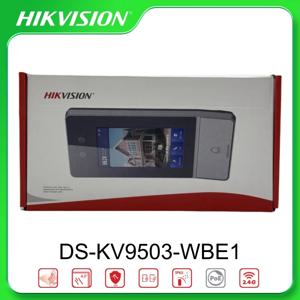 Hikvision DS-KV9503-WBE1 금속 파손 방지 얼굴 인식 IP 빌라 도어 스테이션 4.3인치 컬러 LCD 화면 2MP 카메라