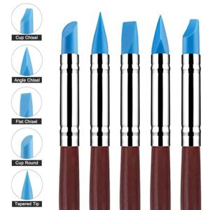 도자기 점토 조각 키트 펜 부드러운 실리콘 수제 도자기 폴리머 클레이 DIY 커터 점토 조각 도구