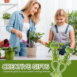 13cm 개구리 모양 재사용 가능한 케이블 와이어 타이 귀여운 장식용 꼬임형 유연한 정원 식물 지지대 조절 가능한 플렉시블 클립