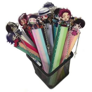 애니메이션 자 카마도 탄지로 네즈코 귀여운 피규어 직선자 드로잉 자 학교 문구 어린이 선물