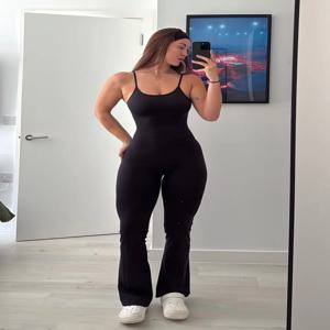 여성용 통기성 섹시한 원피스 점프수트, 슬림핏 야외 스포츠웨어, 봄 여름 단색 바디수트, 캐주얼 패션