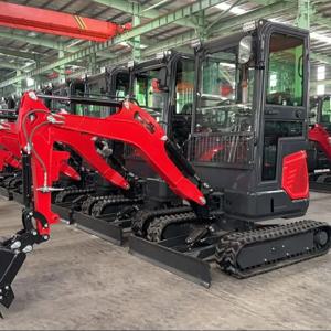 무료 배송 소형 미니 굴삭기, 일본 엔진 농업용 굴삭기, 다기능 미니 굴삭기, 1.8톤 굴삭기