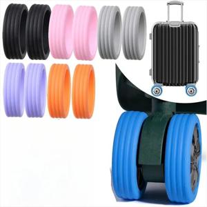 여행가방 바퀴 보호대 캐스터 슬리브 수하물 칸막이 커버 무소음 바퀴 액세서리