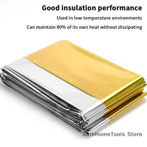 긴급 구조 담요 보온 생존 담요 방수 생존 담요 야외 열 담요 여행 캠핑 하이킹