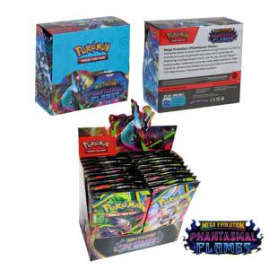 360개/박스 포켓몬 카드 메가 에볼루션 판타스말 플레임즈 게임 만화 영어 부스터 배틀 트랜잭션 카드 선물