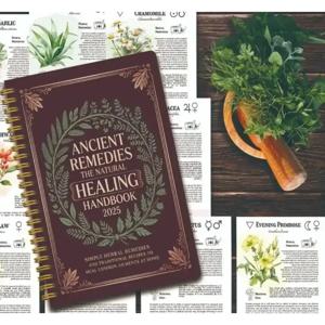 자연 치유 핸드북 나선형 제본 가이드북 허브 요법 및 홀리스틱 건강 지원 단계별 프로토콜 포함