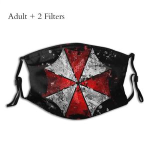 우산공사 얼굴 마스크 스플래터, 소프트 힙 스터 아웃도어 머플 필터 포함 방진