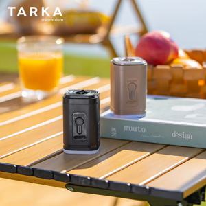 TARKA 1개 매트리스 에어 펌프 에어 컴프레서 2 in 1, 경량 인플레이터 펌프 캠프라이트 포함, 하이킹 여행 필수품