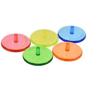 50PCS 골프 공 마크 위치 마커 모듬 색상 직경 24 mm 플라스틱 골프 공 마커