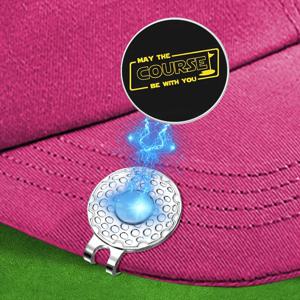 소설 영화 패션 골프 모자 클립 자기 골프 공 마커 모자 클립 0.98 인치 볼 마커 골프 클립 남성 여성 골퍼를위한 선물