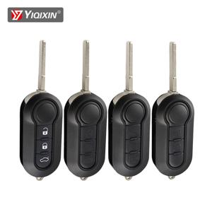 YIQIXIN 3 버튼 수정 된 원격 키 Fiat 500 Panda Punto Bravo Stilo Ducato Citroen 점퍼 푸조 복서 SIP22 플립 키