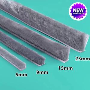 10M 자기 접착 브러시 스트립 도어 창 씰링 스트립 도어 창 방풍 먼지 방음 스트립 가스켓 홈