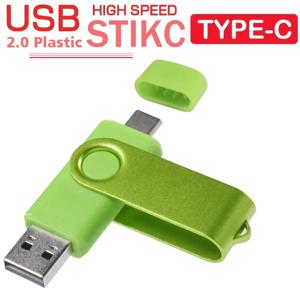 TYPE-C USB 플래시 드라이브 128GB 빨간색 고속 펜 드라이브 64GB 진한 파란색 메모리 스틱 32GB 회전식 USB 스틱 16GB 다채로운 U 디스크