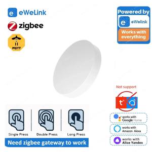 새로운 Zigbee 버튼 장면 스위치 무선 원격 원 키 컨트롤러 Ewelink Alexa Google 2Mqtt 용 스마트 홈 자동화 시나리오