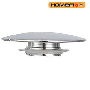 세면대 배수구 마개, 실버 크롬, 66mm 팝업 캡, 클릭 클락 푸시 버튼, 욕실 싱크 배수구 스토퍼 교체 부품