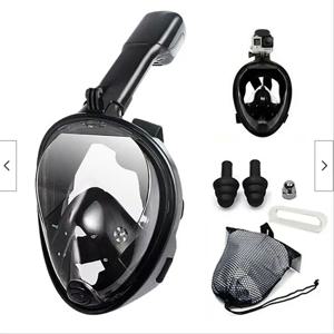 수중 스노클링 풀 페이스 어린이 수영 마스크 세트 스쿠버 다이빙 호흡기 마스크 어린이 성인을위한 안개 방지 안전 호흡