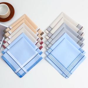 남성용 신사 손수건 12팩, 소프트 플랩 포켓 팬츠 사각형, 격자 무늬 손수건, 신랑에게 적합, 결혼식 기념품, 냅킨 패드